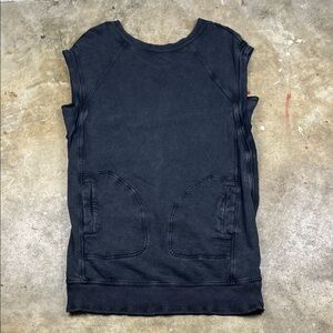 Anthropologie Sleeveless Daily Practices Black sweatshirt tunic dress
Size: XS